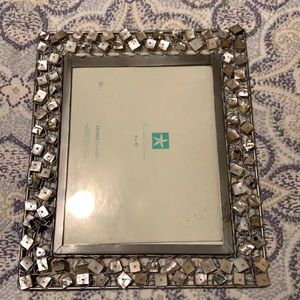 Like new silver metal & sea shell 8X10 frame